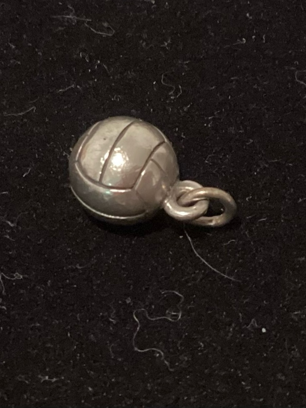 James Avery Sterling Silver Volleyball Charm - Silver